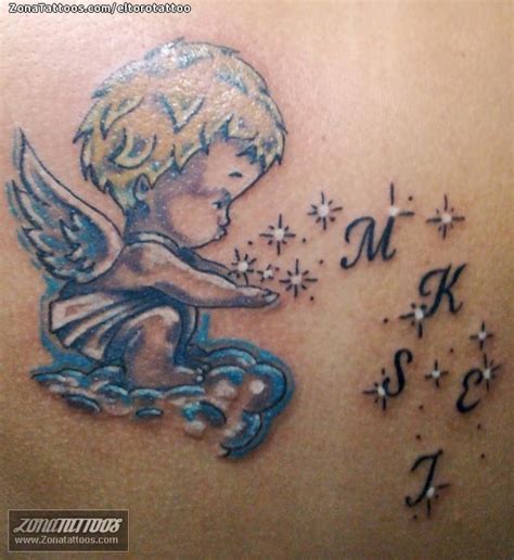 Tatuajes de Angelitos Bebes 【Significado y +50。